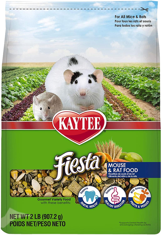 Kaytee Fiesta Mouse and Rat Food, 2-Lb Bag Animals & Pet Supplies > Pet Supplies > Small Animal Supplies > Small Animal Bedding Kaytee   