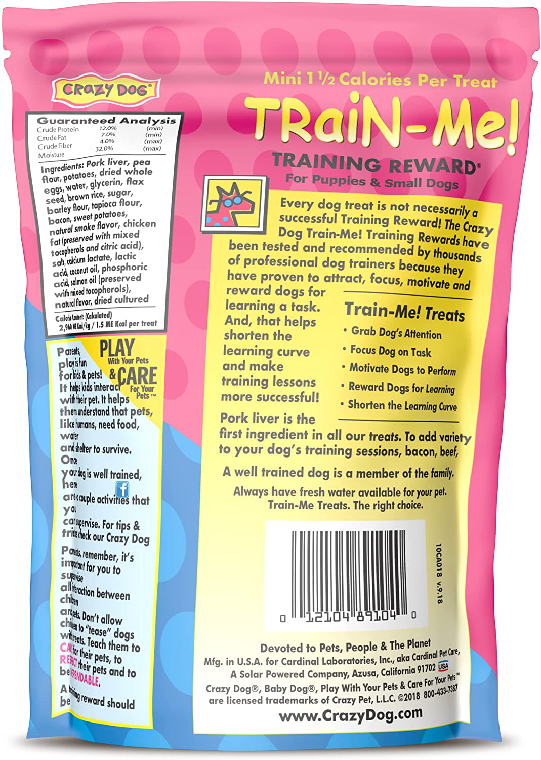 Crazy Dog Train-Me! Training Reward Mini Dog Treats Animals & Pet Supplies > Pet Supplies > Dog Supplies > Dog Treats Crazy Dog   