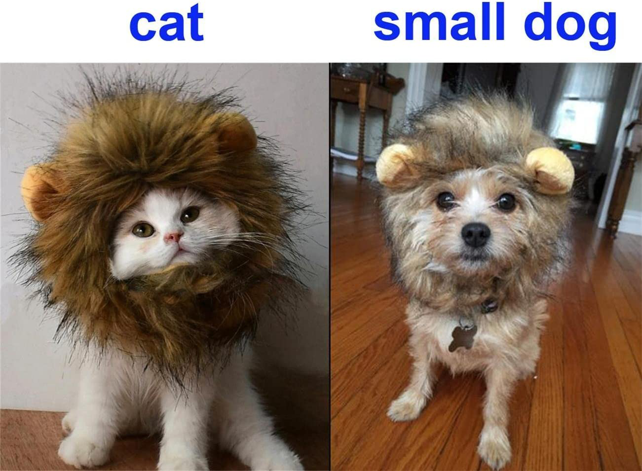 Penvinoo Lion Mane Wig for Dog and Cat Costume