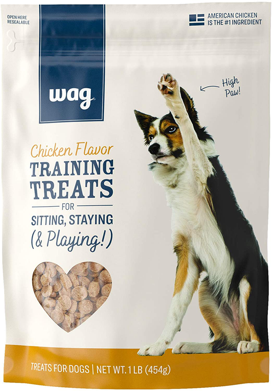 Amazon Brand – Wag Training Treats for Dogs (Chicken, Peanut Butter & Banana, Hip & Joint) Animals & Pet Supplies > Pet Supplies > Dog Supplies > Dog Treats WAG   