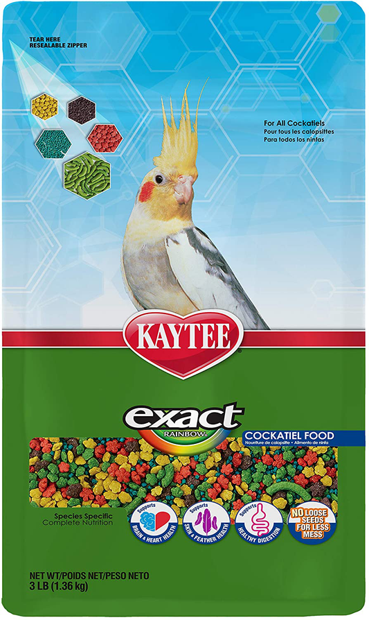 Kaytee Exact Rainbow Cockatiel 3 Lb Animals & Pet Supplies > Pet Supplies > Bird Supplies > Bird Treats Kaytee   