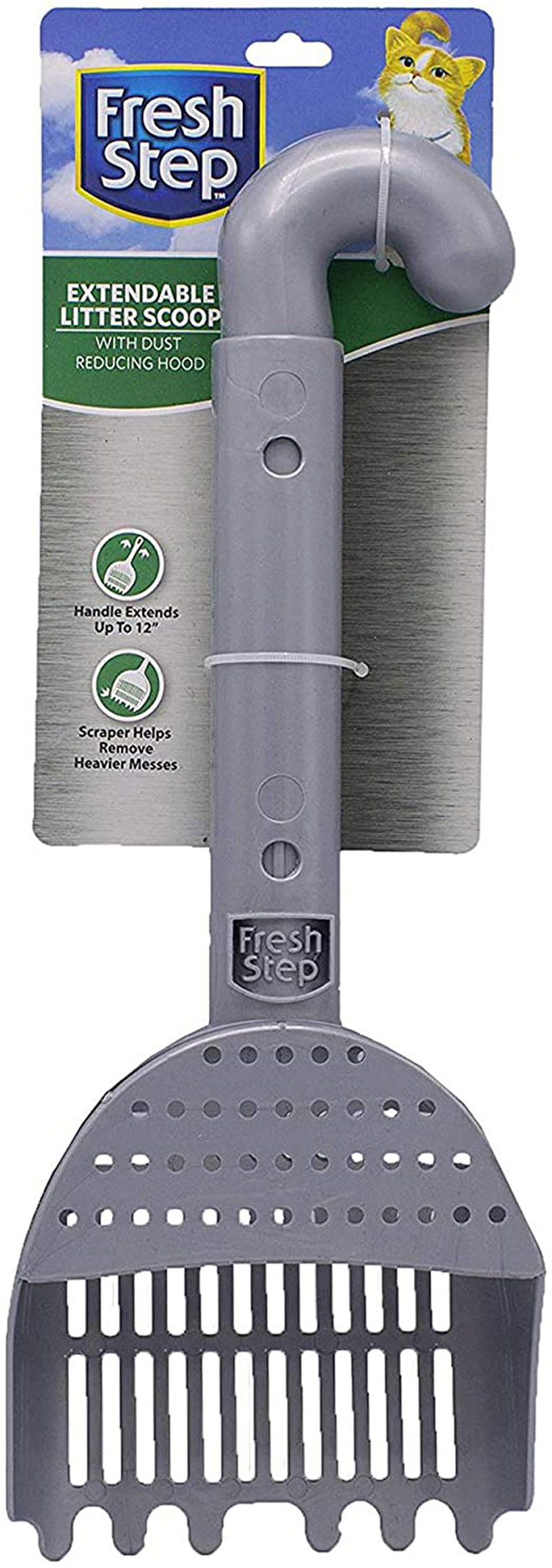 Fresh Step Recycled Plastic Litter Box and Cleanup Products for Cats - Cat Litter Scoops, Cat Litter Box, Pet Cat Litter Accessories - Kitty Litter Scooper, Cat Box, Litter Mat, and Cat Supplies Animals & Pet Supplies > Pet Supplies > Cat Supplies > Cat Litter Box Mats Fresh Step Extendable Litter Scoop  