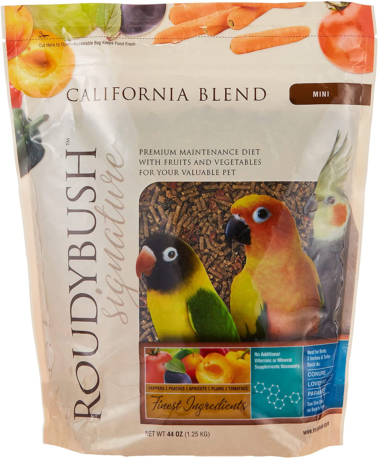 Roudybush California Blend Bird Food, Mini, 44-Ounce Animals & Pet Supplies > Pet Supplies > Bird Supplies > Bird Treats RoudyBush   