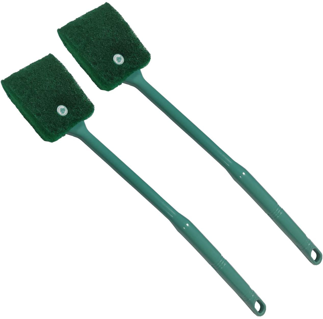 Tinsow 2 Pcs Double-Sided Fish Tank Sponge Cleaning Brush Portable Scraper Practical Scrubber with Non-Slip Handle, Aquarium Cleaning Sponge, Aquarium Algae Scrubber Animals & Pet Supplies > Pet Supplies > Fish Supplies > Aquarium Cleaning Supplies Tinsow Green  