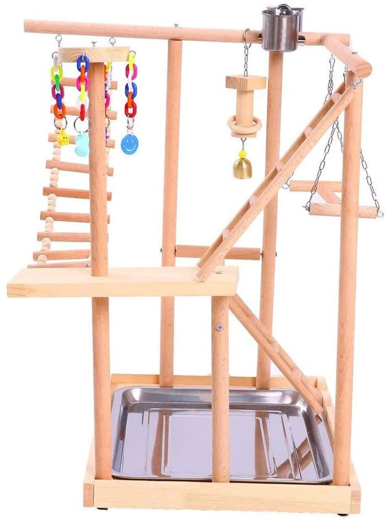 ASDFGHJKL Bird Perches Nest Play Stand Gym/Parrot Interactive Playground, Bird Perch Platform Stand Swing Bridge Wood Climb Ladders for Parrot Animals & Pet Supplies > Pet Supplies > Bird Supplies > Bird Gyms & Playstands asdfghjkl   