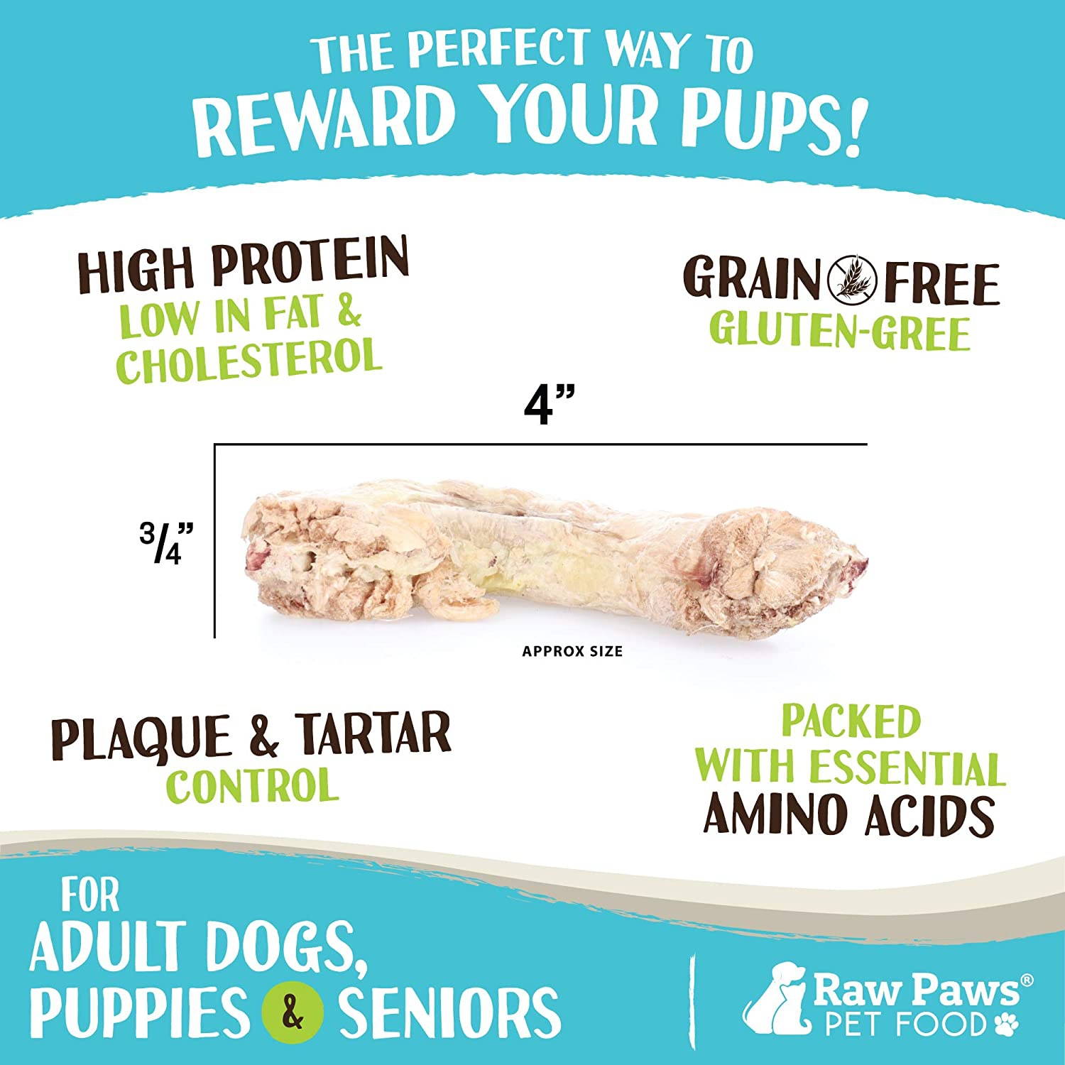 Raw Paws Freeze Dried Chicken Necks for Dogs & Cats - Made in USA, Human Grade - Raw Freeze Dried Dog Treats - Raw Chicken Necks for Cats - Hormone-Free Real Chicken Cat Treats Animals & Pet Supplies > Pet Supplies > Small Animal Supplies > Small Animal Treats Raw Paws Pet, Inc.   