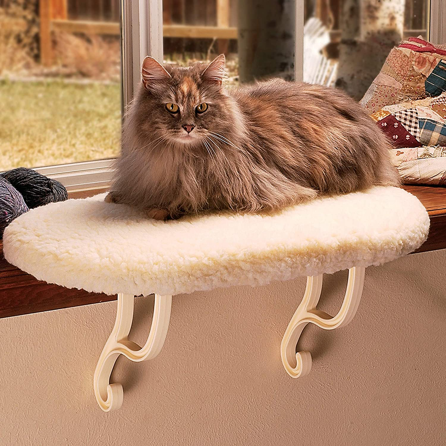 K&H Pet Products Kitty Sill Fleece Unheated - 14 X 24 Inches Animals & Pet Supplies > Pet Supplies > Cat Supplies > Cat Beds K&H PET PRODUCTS   