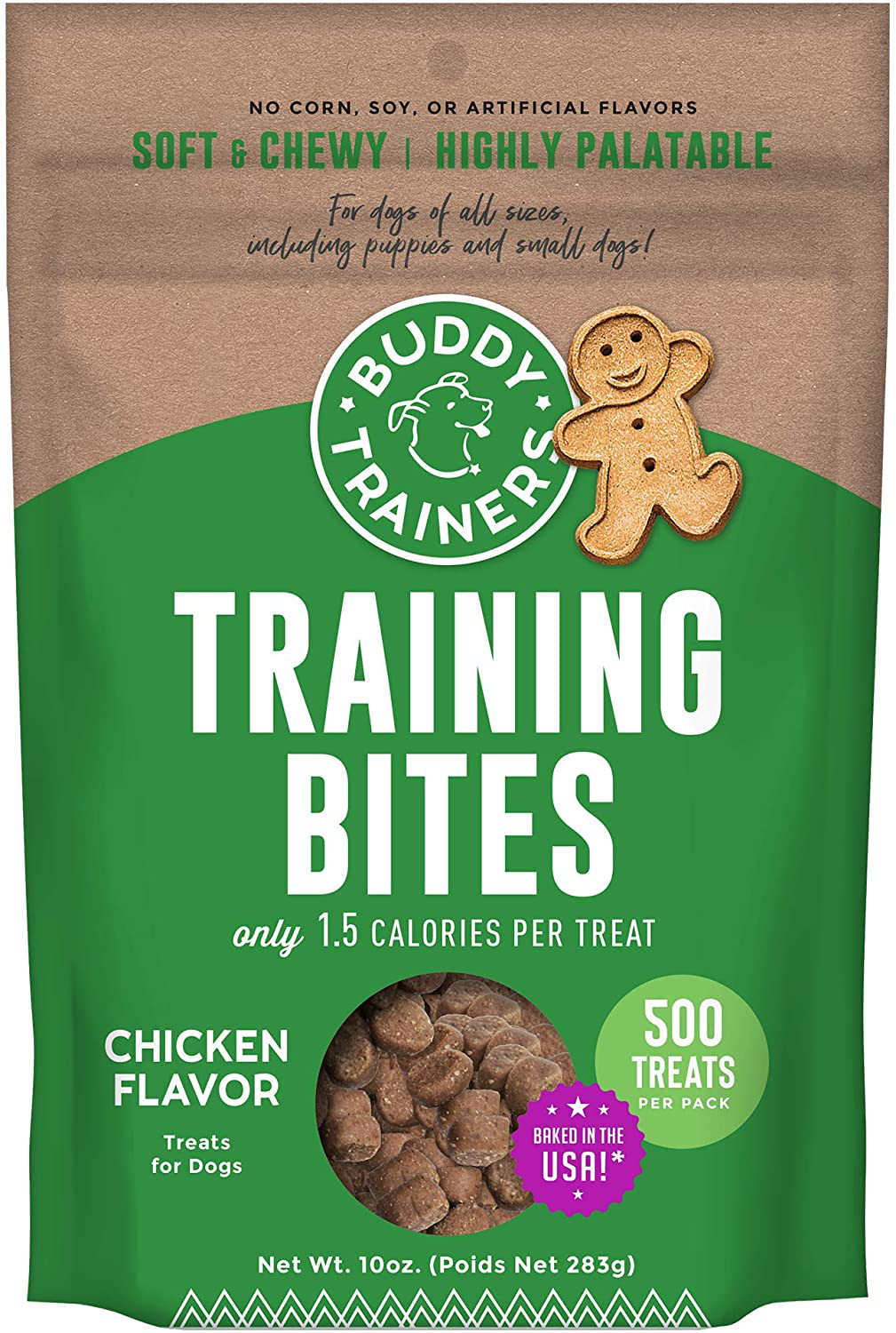 Buddy Biscuits Training Bites for Dogs, Low Calorie Dog Treats Baked in the USA Animals & Pet Supplies > Pet Supplies > Cat Supplies > Cat Treats Buddy Biscuits Chicken 10 Ounce (Pack of 1) 
