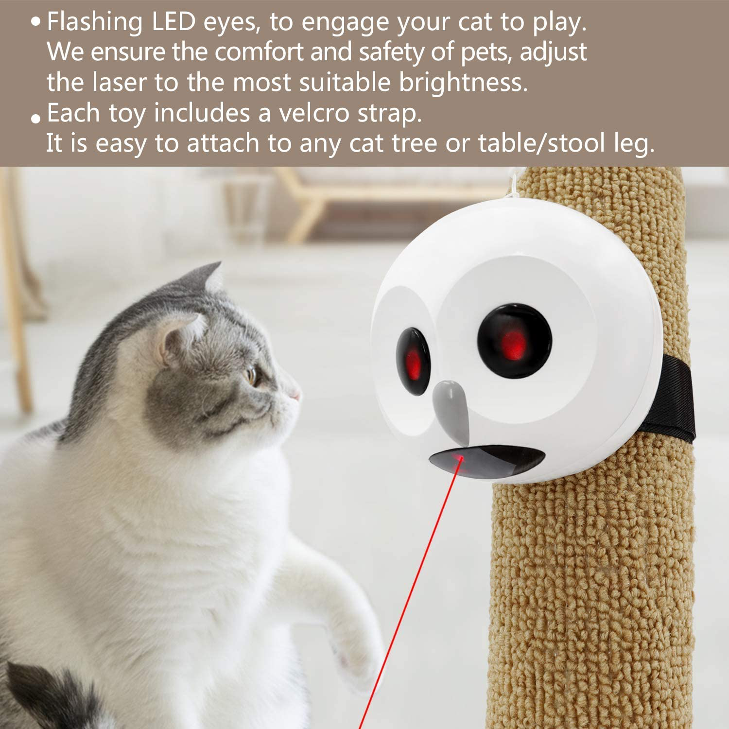 Peffiti Automatic Cat Laser Toy,Electric Random Rotating Laser Pointer Cat Toy for Indoor Cats,Smart Pet Toy Multiple Applications,Cat Laser Toy with off Timer Setting Pet Funny Toy Animals & Pet Supplies > Pet Supplies > Cat Supplies > Cat Toys Pets.link   