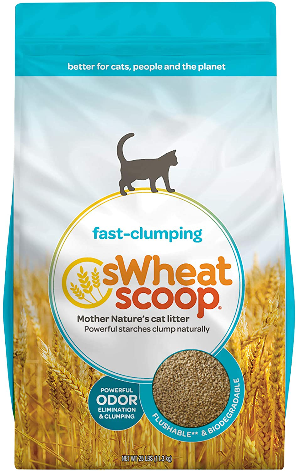 Swheat Scoop Wheat-Based Natural Cat Litter Animals & Pet Supplies > Pet Supplies > Cat Supplies > Cat Litter Swheat Scoop Fast-Clumping 25 Pound 