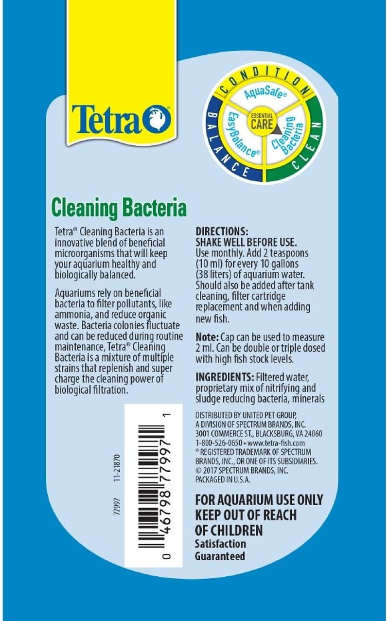 Tetra Cleaning Bacteria for Clean Aquariums & Healthy Water Animals & Pet Supplies > Pet Supplies > Fish Supplies > Aquarium Cleaning Supplies Tetra   