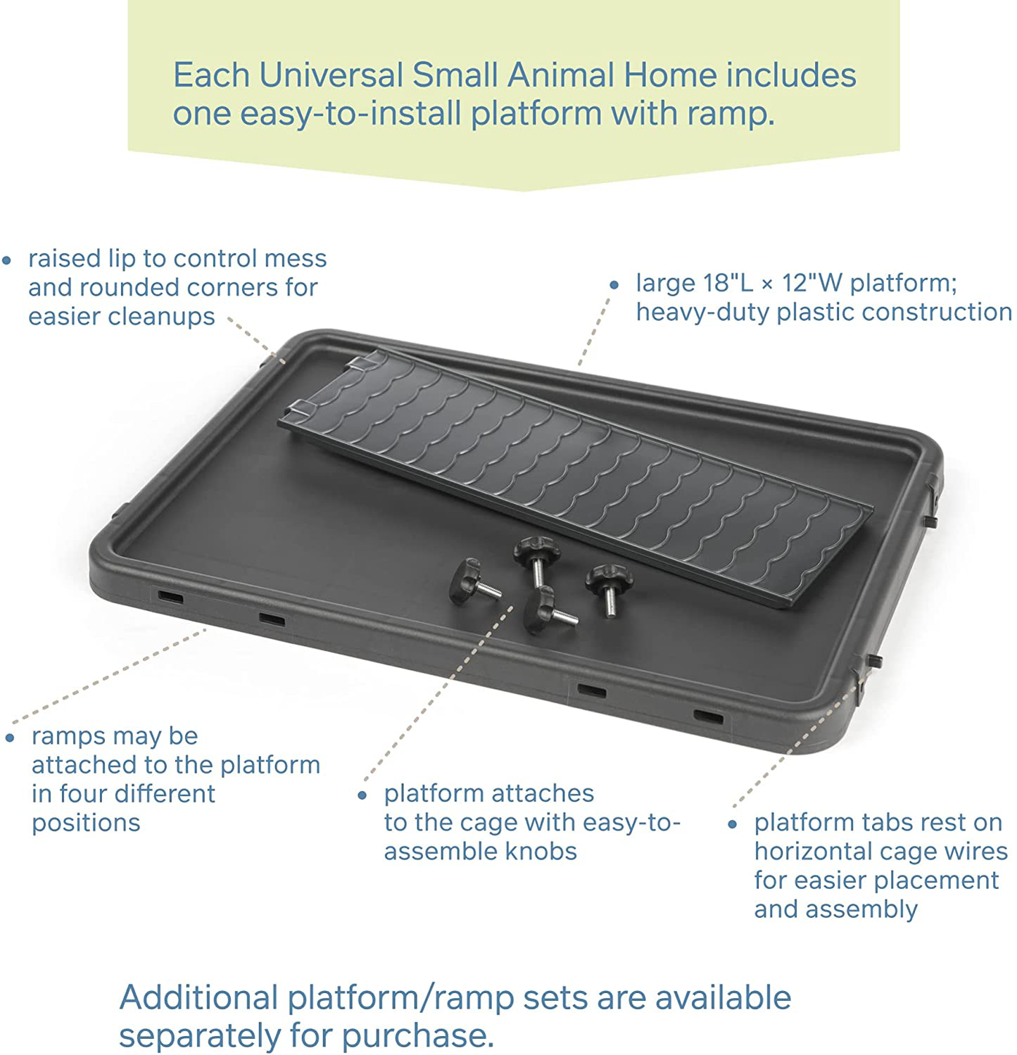 Prevue Pet Products 528 Universal Small Animal Home, Dark Gray,Cage Animals & Pet Supplies > Pet Supplies > Small Animal Supplies > Small Animal Habitat Accessories Prevue Pet Products, Inc.   