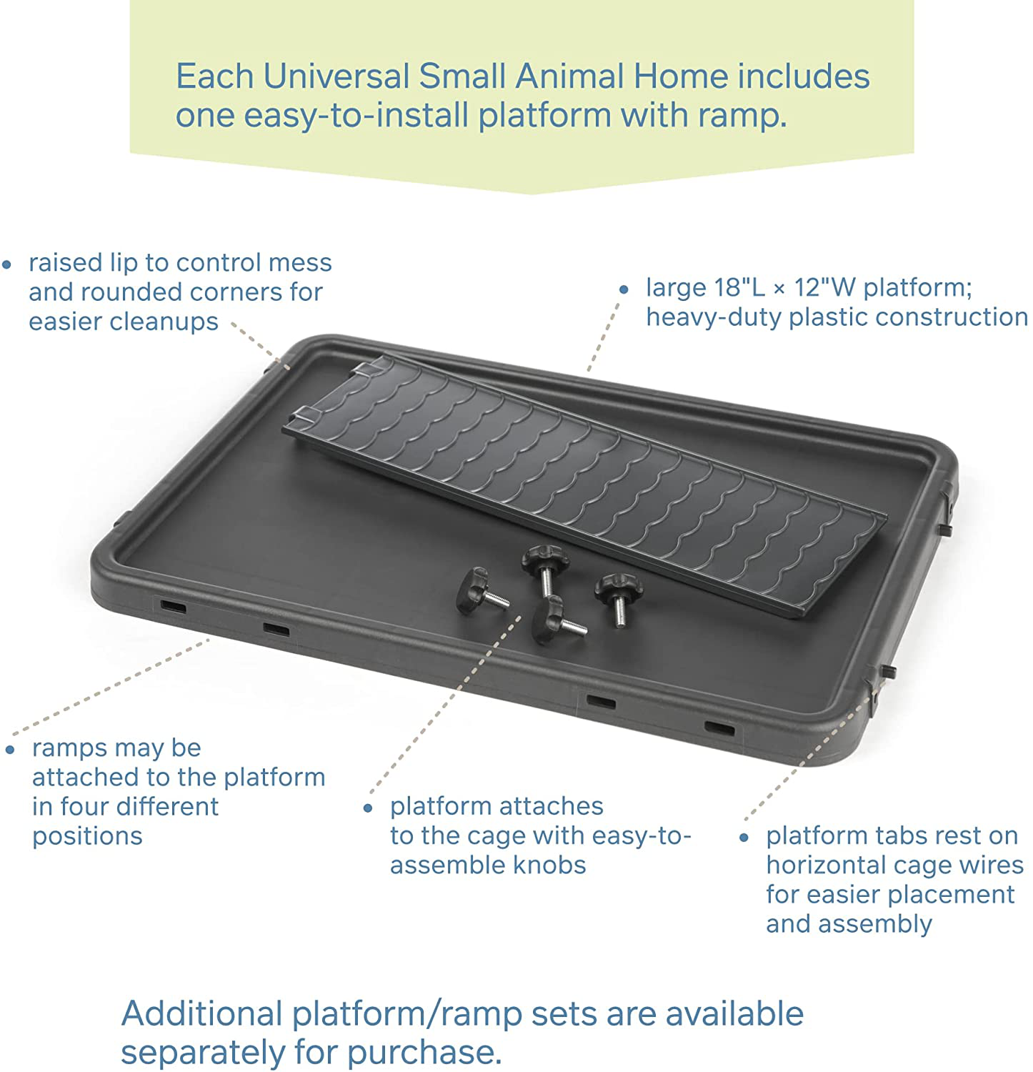 Prevue Pet Products 528 Universal Small Animal Home, Dark Gray,Cage
