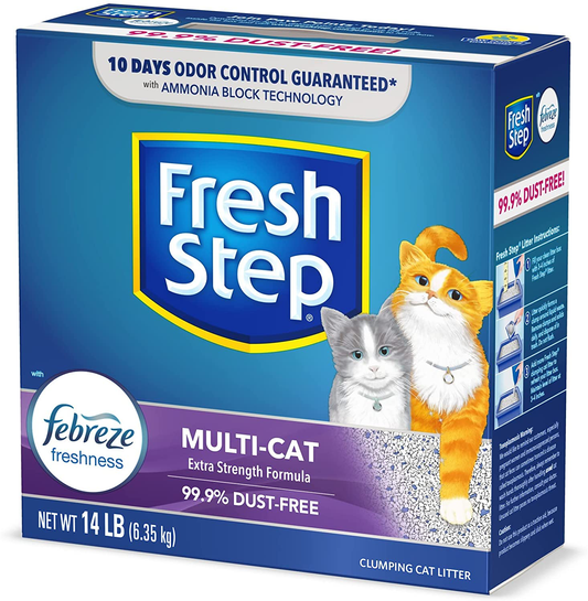 Fresh Step Scented Litter with the Power of Febreze, Clumping Cat Litter Animals & Pet Supplies > Pet Supplies > Cat Supplies > Cat Litter Fresh Step Multi-Cat  