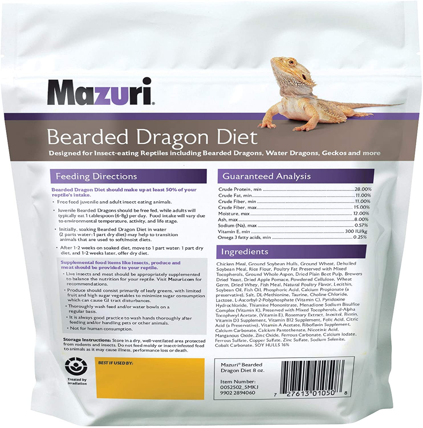 Mazuri Bearded Dragon Diet Animals & Pet Supplies > Pet Supplies > Reptile & Amphibian Supplies > Reptile & Amphibian Food Mazuri   