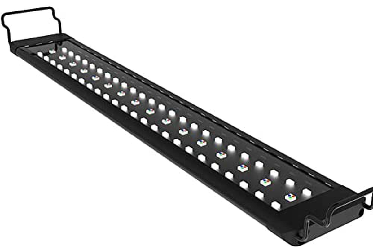 Mingdak Full Spectrum LED Aquarium Light,Fish Tank Light with Aluminum Housing Extendable Brackets,White Blue Red Green Leds for Freshwater Plants,48 to 54-Inch,6500K Animals & Pet Supplies > Pet Supplies > Fish Supplies > Aquarium Lighting MingDak 4500 LUX (18"-24")  