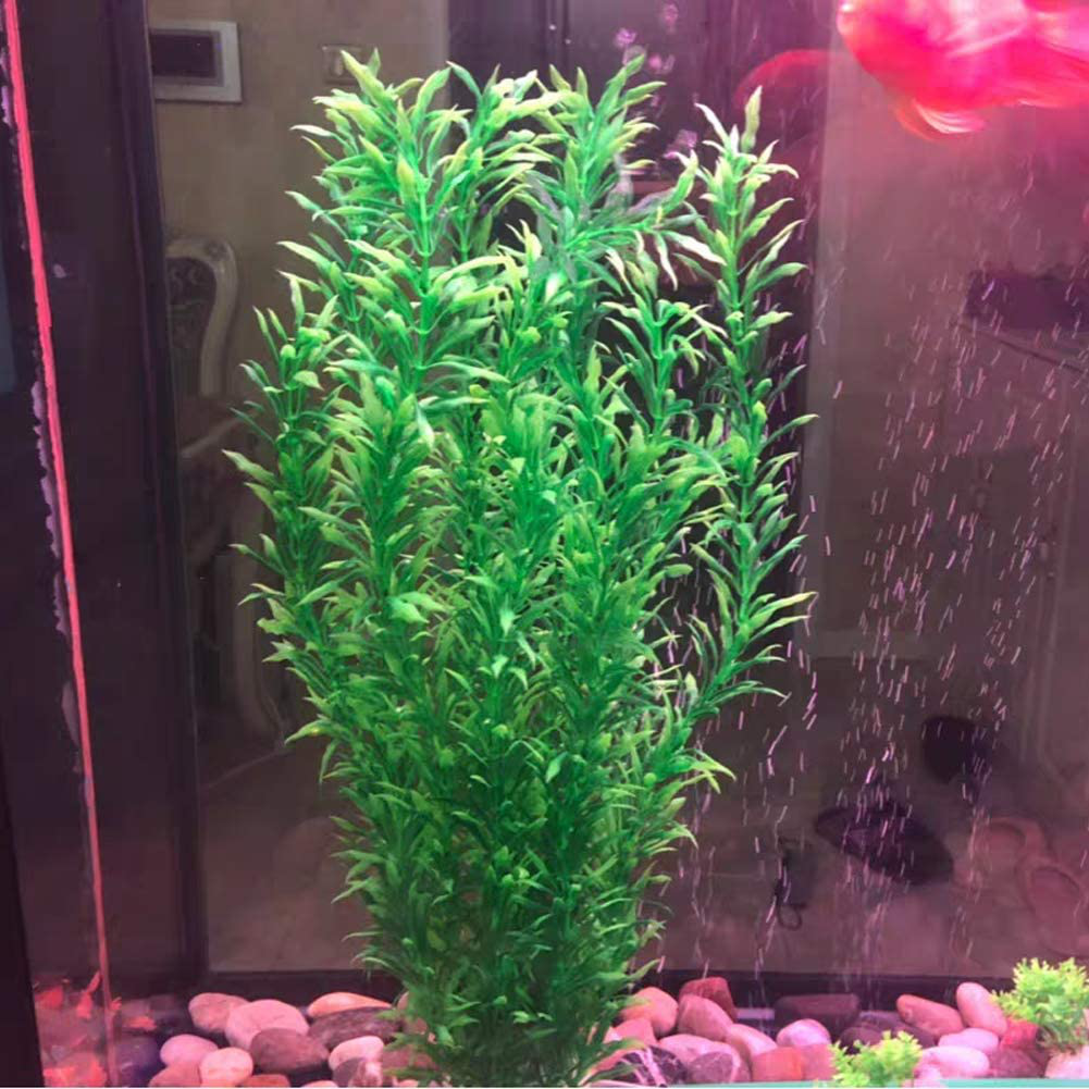 Lantian Green Grass Cluster Aquarium Décor Plastic Plants 21 Inches Tall CH0701 Animals & Pet Supplies > Pet Supplies > Fish Supplies > Aquarium Decor Lantian   