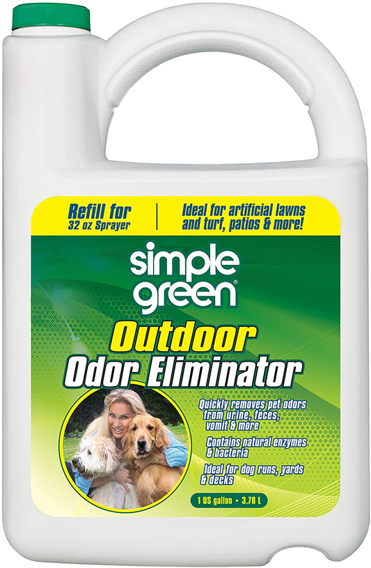 Simple Green Outdoor Odor Eliminator for Pets, Dogs, Ideal for Artificial Grass & Patio Animals & Pet Supplies > Pet Supplies > Dog Supplies > Dog Kennels & Runs Simple Green 1 gallon  