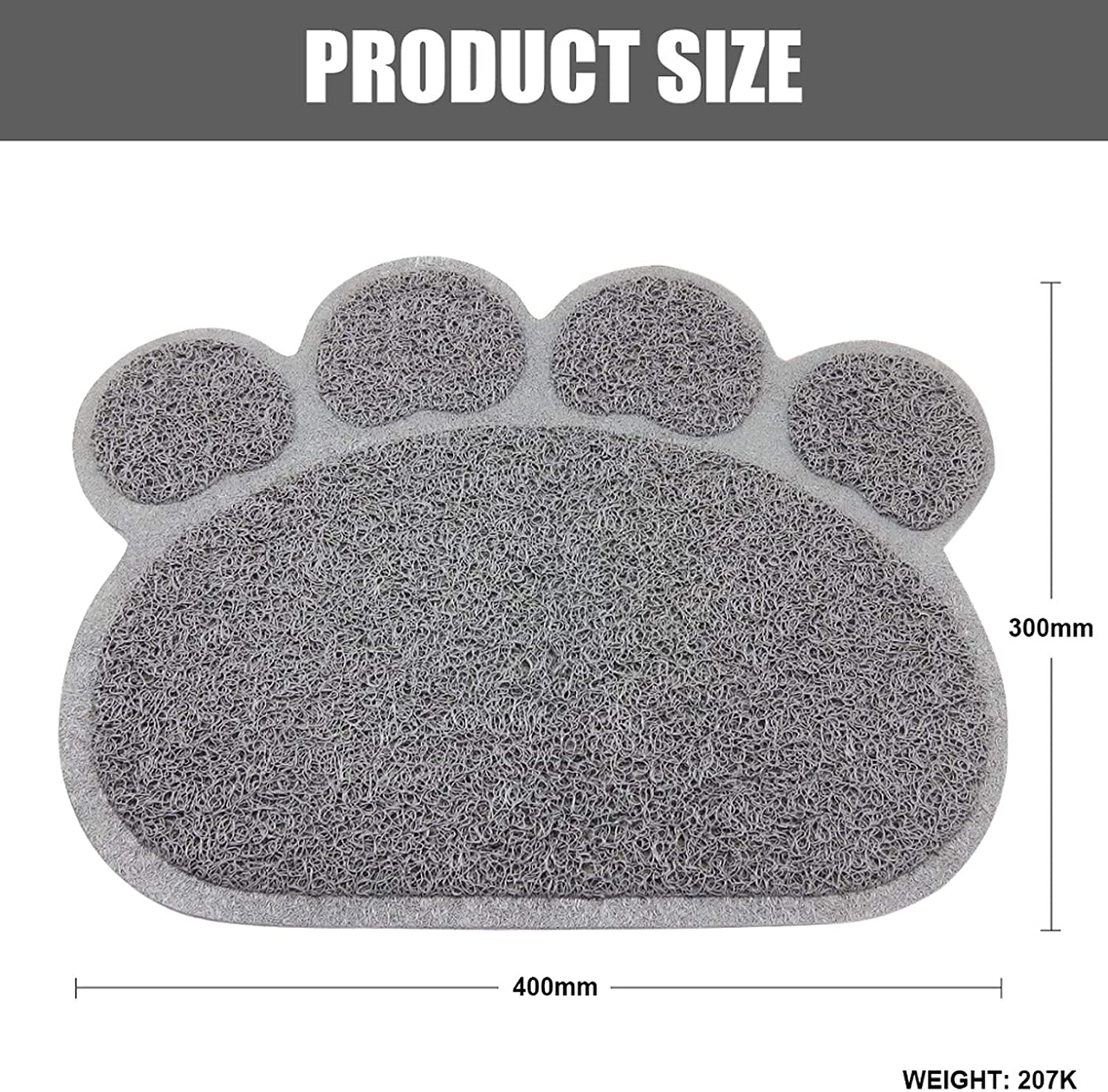 U/R Waterproof Pet Cat Litter Mat Foldable Cat Bed Pads Trapping Pets Litter Box Mat Pet Product for Cats House Clean Mat Animals & Pet Supplies > Pet Supplies > Cat Supplies > Cat Litter Box Mats U/R   