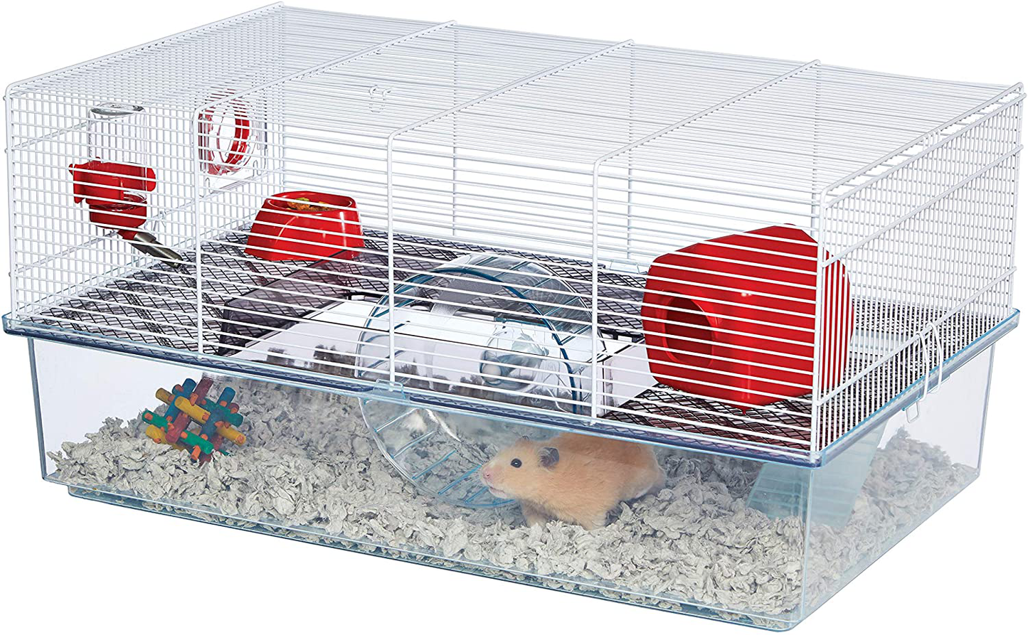 Midwest Homes for Pets Critterville Brisby Large Hamster Cage | Includes All Accessories, White Animals & Pet Supplies > Pet Supplies > Small Animal Supplies > Small Animal Habitats & Cages MidWest Homes for Pets   