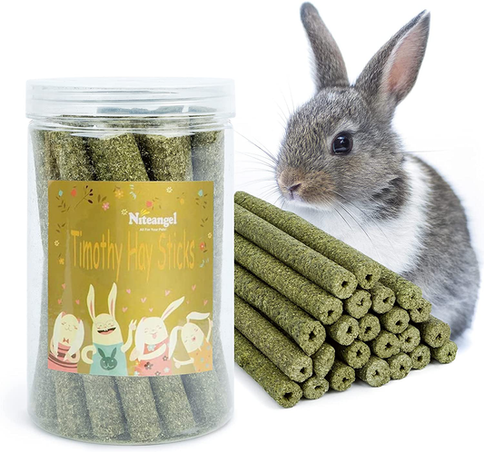 Niteangel Natural Timothy Hay Sticks, Timothy Molar Rod Small Animals (Pop Sticks 20Pcs) Animals & Pet Supplies > Pet Supplies > Small Animal Supplies > Small Animal Treats Niteangel   