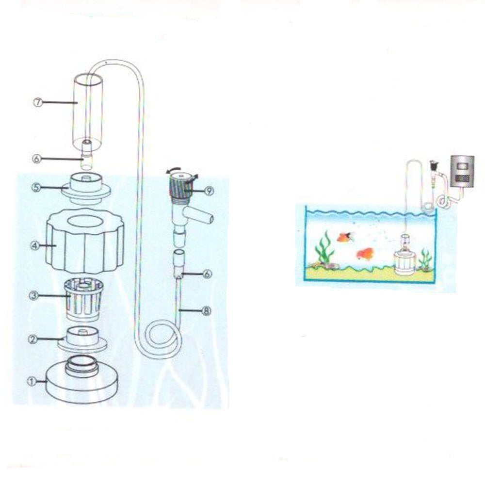 Aquaneat Mini Sponge Filter, Small Aquarium Filter up to 3Gal with Airline Tubing Animals & Pet Supplies > Pet Supplies > Fish Supplies > Aquarium Filters AquaNeat   