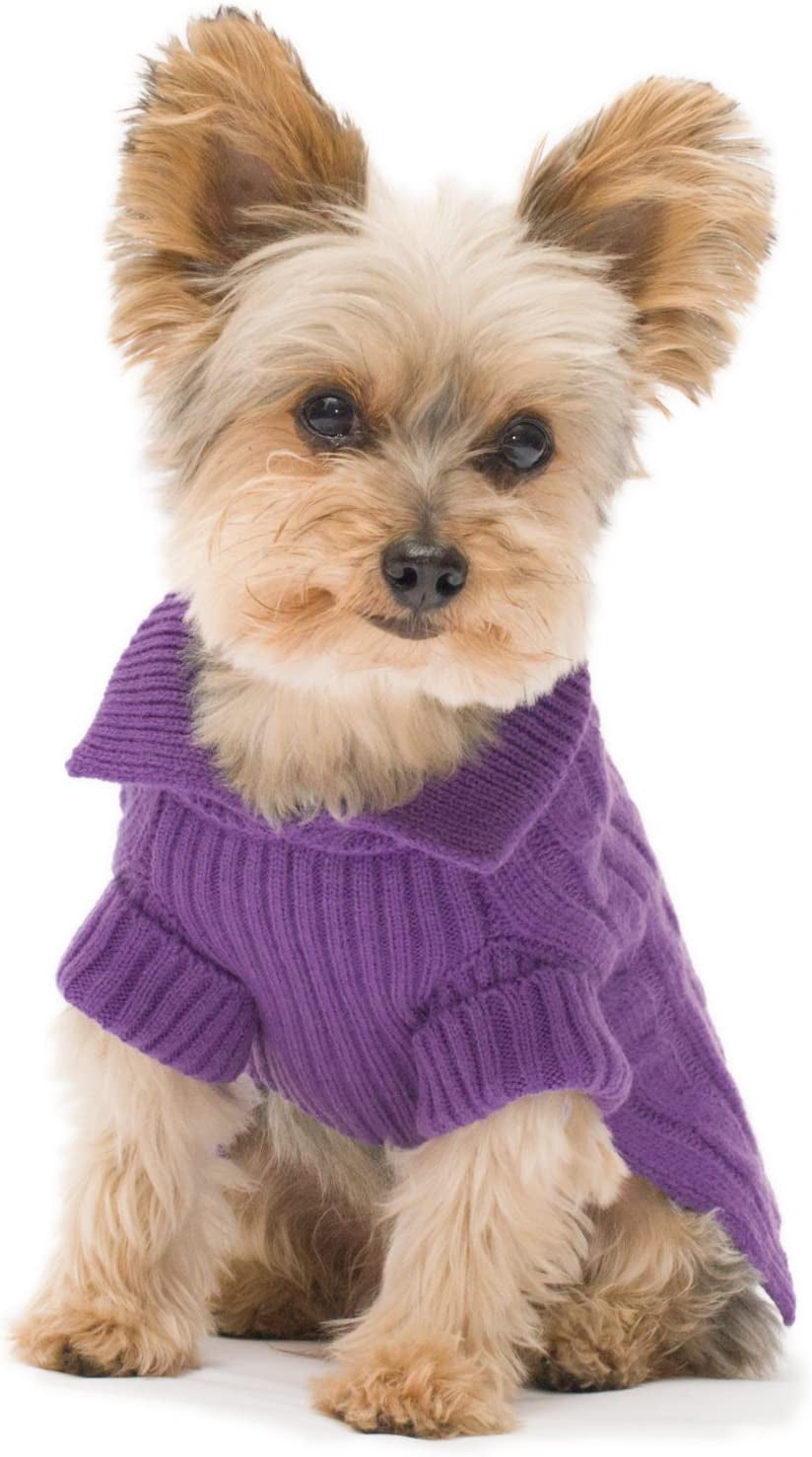 Stinky G Camel Aran Dog Sweater Size #10 Small Animals & Pet Supplies > Pet Supplies > Dog Supplies > Dog Apparel Stinky G Violet #10 