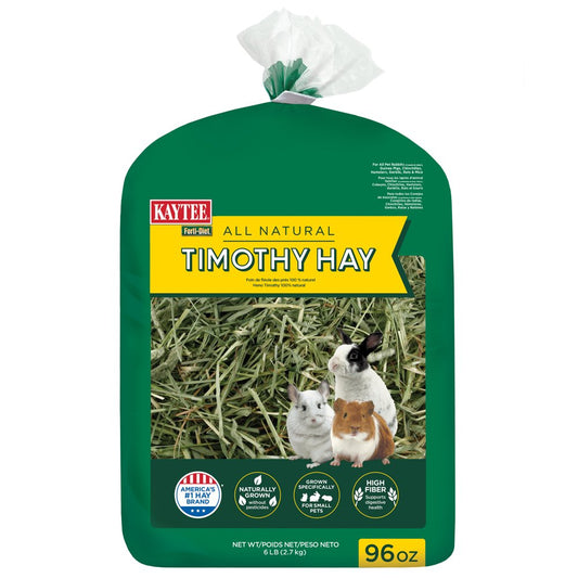 Kaytee Forti-Diet All Natural Timothy Hay , 96 Ounce Animals & Pet Supplies > Pet Supplies > Small Animal Supplies > Small Animal Treats Central Garden and Pet 96 Ounces  