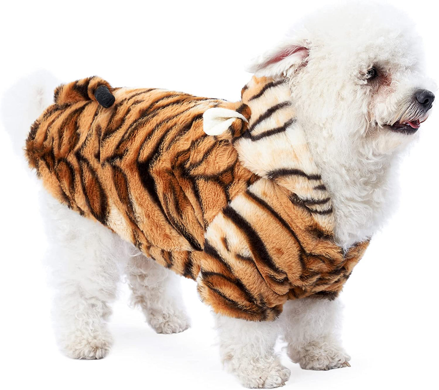 Yoption Dog Tiger Pet Costumes Halloween Pet Puppy Cosplay Dress Hoodie Funny Clothes (S) Animals & Pet Supplies > Pet Supplies > Dog Supplies > Dog Apparel Yoption   