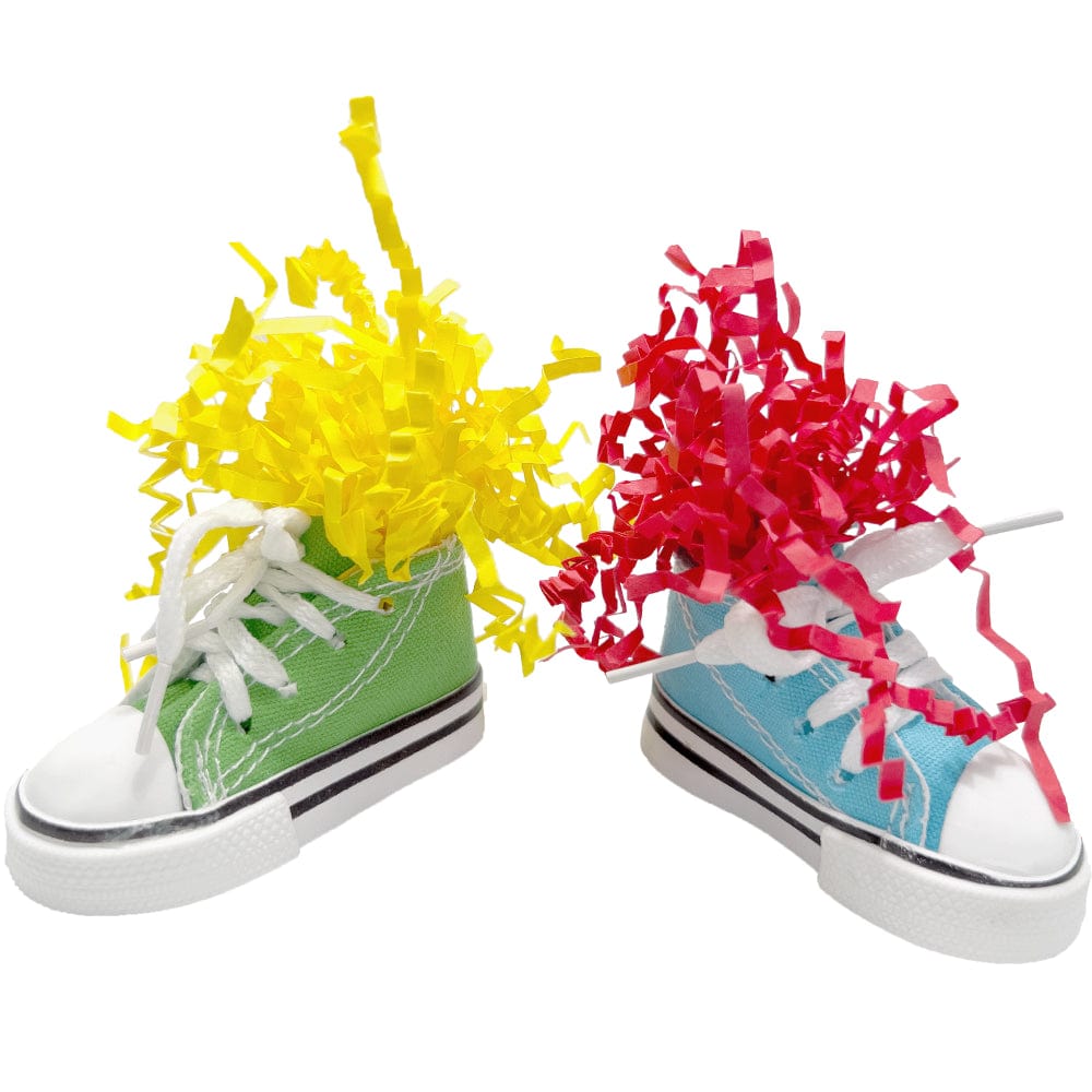 5609 Super Shreddy Sneakers Pk1 M&M Bird Toys - Brightly Colored Pet Safe Ultra Shreddable Foot Toys Animals & Pet Supplies > Pet Supplies > Bird Supplies > Bird Gyms & Playstands Mandarin Bird Toys 2  