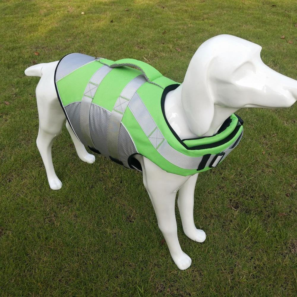 Dog Life Jacket Adjustable Dog Lifevest Swimsuit Safety Vest Apparel Lifesaver Coat S Animals & Pet Supplies > Pet Supplies > Dog Supplies > Dog Apparel Sunmark   