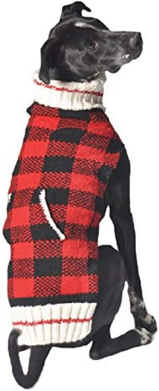 Chilly Dog Buffalo Plaid Dog Sweater, X-Large Animals & Pet Supplies > Pet Supplies > Dog Supplies > Dog Apparel Chilly Dog 1 X-Large 