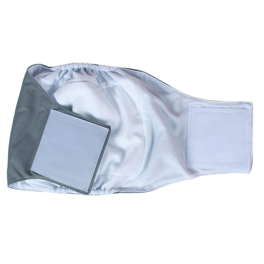 Teamoy Reusable Wrap Diapers for Male Dogs, Washable Puppy Belly Band L1(16&Quot;-20&Quot;Waist) Black+ Gray+ Lake Blue Animals & Pet Supplies > Pet Supplies > Dog Supplies > Dog Diaper Pads & Liners Damero INC   