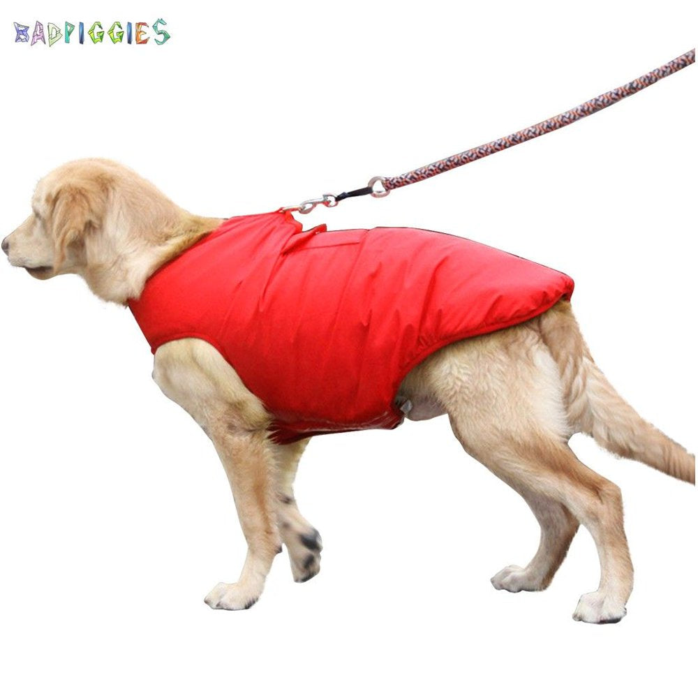 Badpiggies Double Sides Dog Vest Coat Winter Waterproof Pet Jacket for Small Medium Large Dogs (XS, Red) Animals & Pet Supplies > Pet Supplies > Dog Supplies > Dog Apparel BadPiggies   