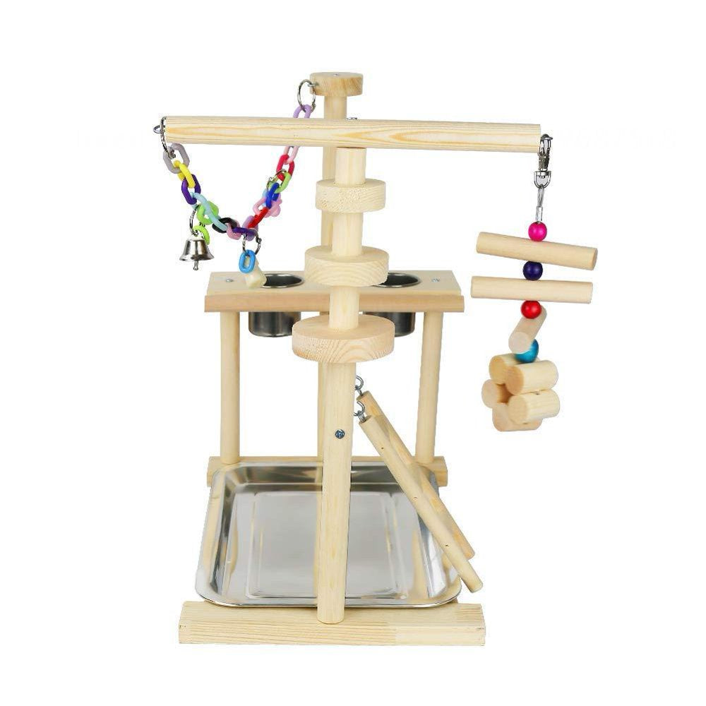 Fovien Bird'S Nest Bird Perches Play Stand Gym Parrot Playground Playgym Playpen Playstand Swing Bridge Tray Wood Climb Ladders Wooden Conure Parakeet Macaw 1PCS Animals & Pet Supplies > Pet Supplies > Bird Supplies > Bird Gyms & Playstands Fovien   