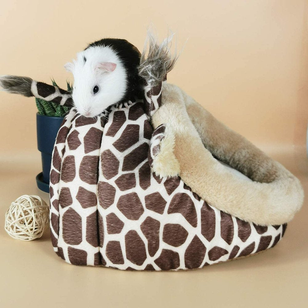 Guinea Pig Bed Cuddle Cave Warm Fleece Cozy House Bedding Sleeping Cushion Cage Nest for Small Animal Squirrel Chinchilla Rabbit Hedgehog Cage Accessories Animals & Pet Supplies > Pet Supplies > Small Animal Supplies > Small Animal Bedding Gisneze   