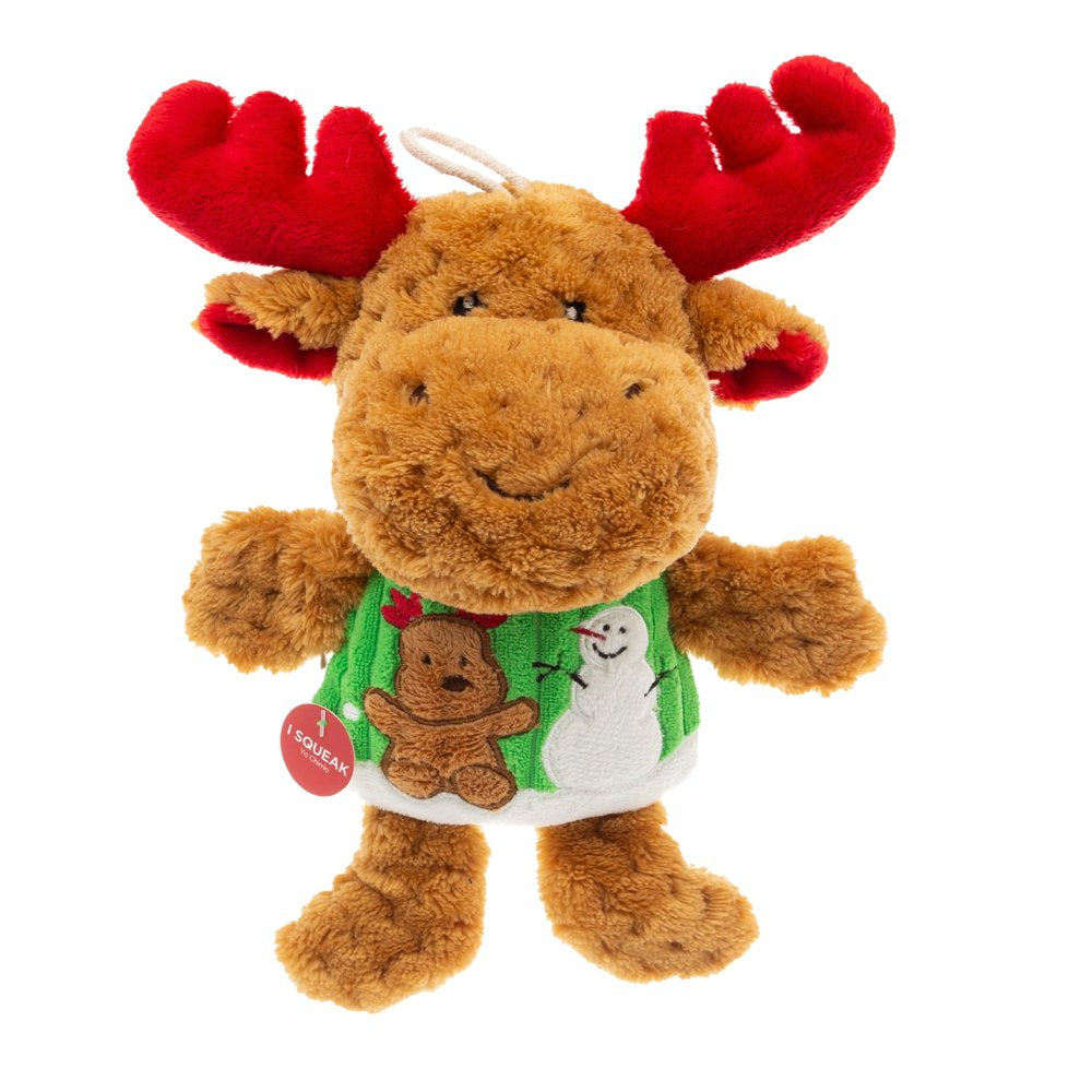 Vibrant Life Holiday 9.5-Inch Stuffed Plush Christmas Winter Reindeer Dog Toy Animals & Pet Supplies > Pet Supplies > Dog Supplies > Dog Toys Dan Dee International   