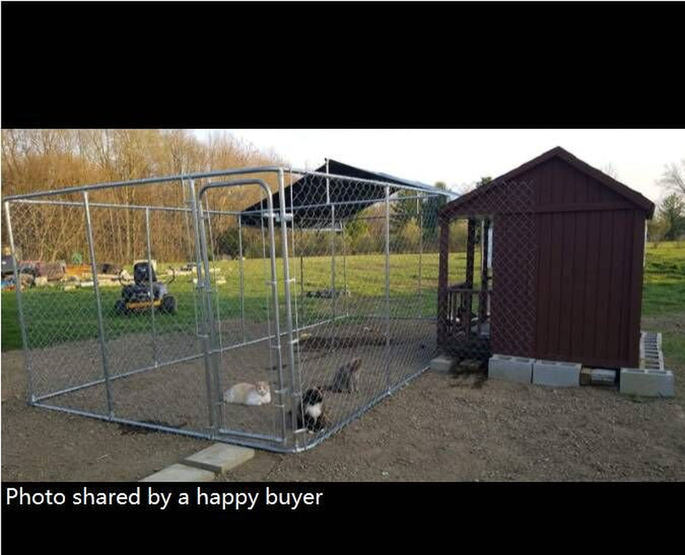 Chicken Coop Outlet Chain Link Backyard Dog Kennel, X-Large, 240"L Animals & Pet Supplies > Pet Supplies > Dog Supplies > Dog Kennels & Runs ChickenCoopOutlet   