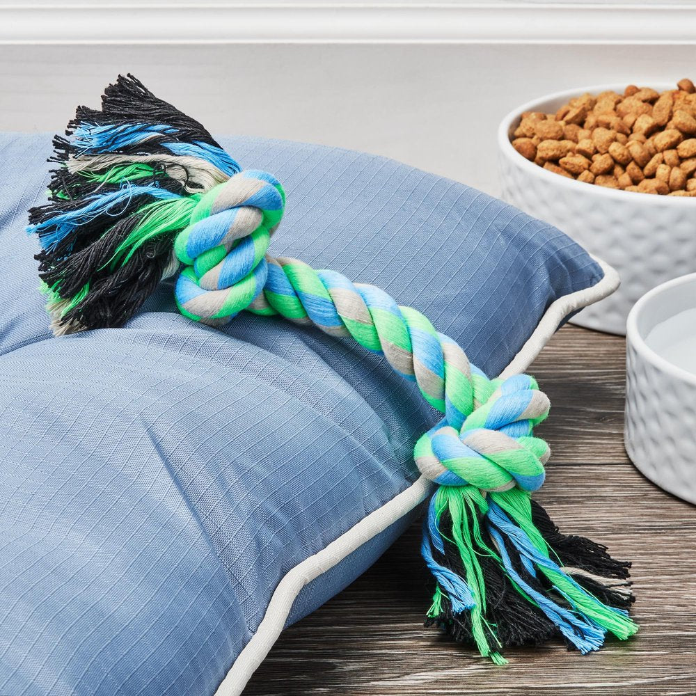 Vibrant Life Playful Buddy Med 2 Knot Rope Interactive Dog Chew Toy Animals & Pet Supplies > Pet Supplies > Dog Supplies > Dog Toys Stout Stuff LLC   