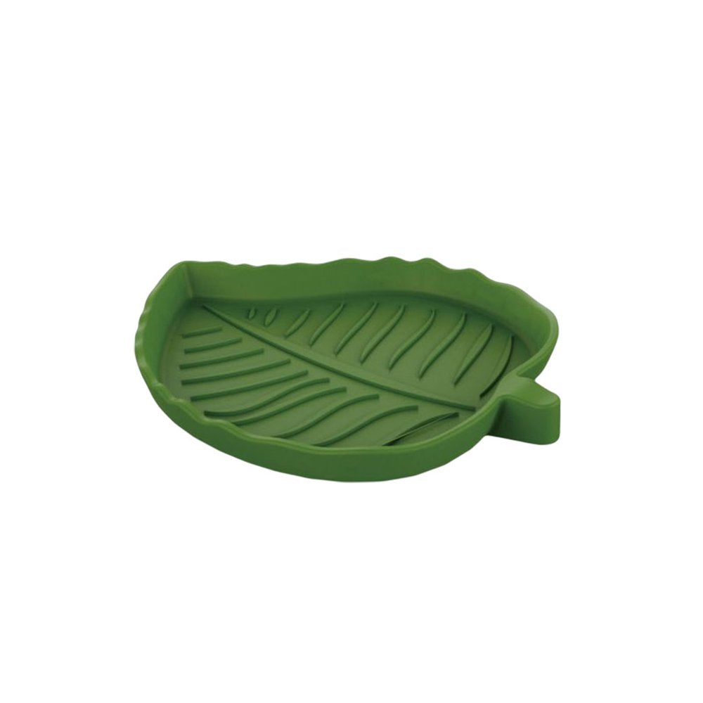 Tureclos Reptile Water Food Feeder Leaf-Shape Safety Smooth Surface Crawler Bowl Multi-Functional Feeding Basin Amphibians Pet Supplies Animals & Pet Supplies > Pet Supplies > Reptile & Amphibian Supplies > Reptile & Amphibian Food TureClos   