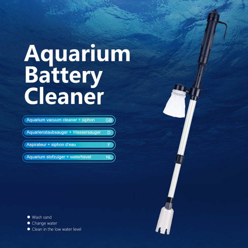 Battery Powered Siphon Pump Water Filter Aquarium Cleaner Fish Tank Vacuum Cleaner, Siphon Cleaning Tool for Gravel Sand Animals & Pet Supplies > Pet Supplies > Fish Supplies > Aquarium Cleaning Supplies SIRIUS   