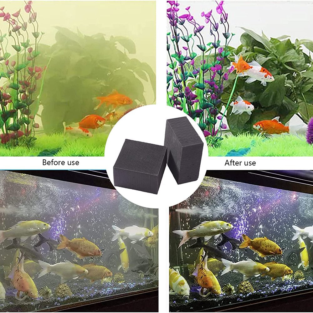 Mntiln Water Purifier Cube, Ultra Strong Activate Carbon Water Purification Filter, Reusable Activated Carbon Water Purifier, Aquarium Water Purifier Cube for Fish Tank, Ponds, Horse Water Trough Animals & Pet Supplies > Pet Supplies > Fish Supplies > Aquarium Filters jinkunde   