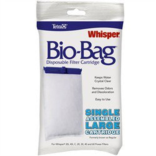 Tetra Whisper Bio-Bag Disposable Filter Cartridge, Aquarium Cleaning Tool, 1 Count, Large Animals & Pet Supplies > Pet Supplies > Fish Supplies > Aquarium Filters Spectrum Brands   