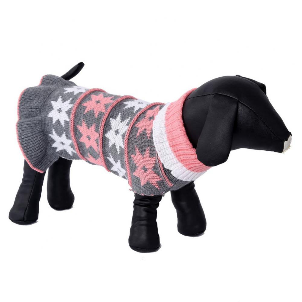 Dog Pet Sweater,Winter Warm Puppy Clothes Soft Coat Dog Costume Pullover Pet Apparel for Small Medium Dogs and Cats Animals & Pet Supplies > Pet Supplies > Dog Supplies > Dog Apparel Kernelly M Gray 