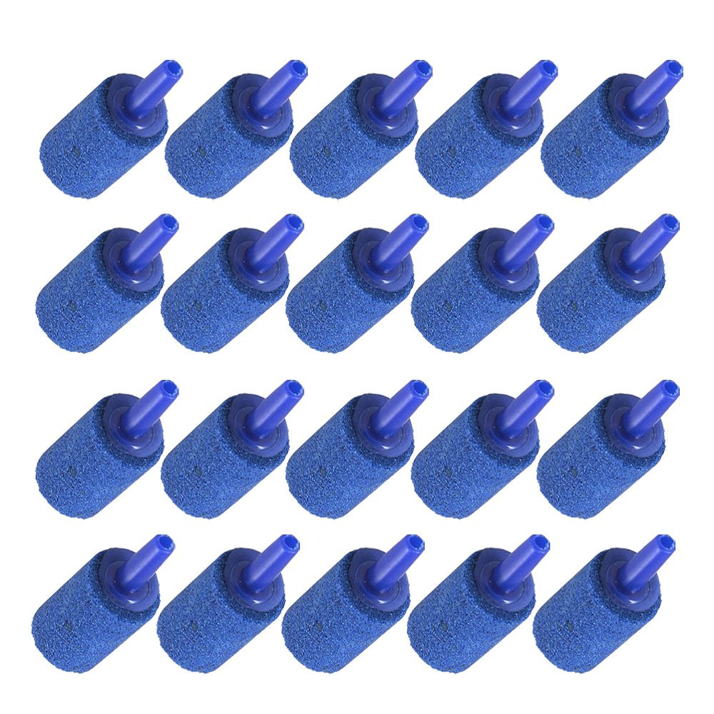 OUNONA 20 Pcs Air Stone Mineral Bubble Diffuser Airstones Diffuser for Aquarium Fish Tank Pump Hydroponics (Blue) Animals & Pet Supplies > Pet Supplies > Fish Supplies > Aquarium Air Stones & Diffusers OUNONA   