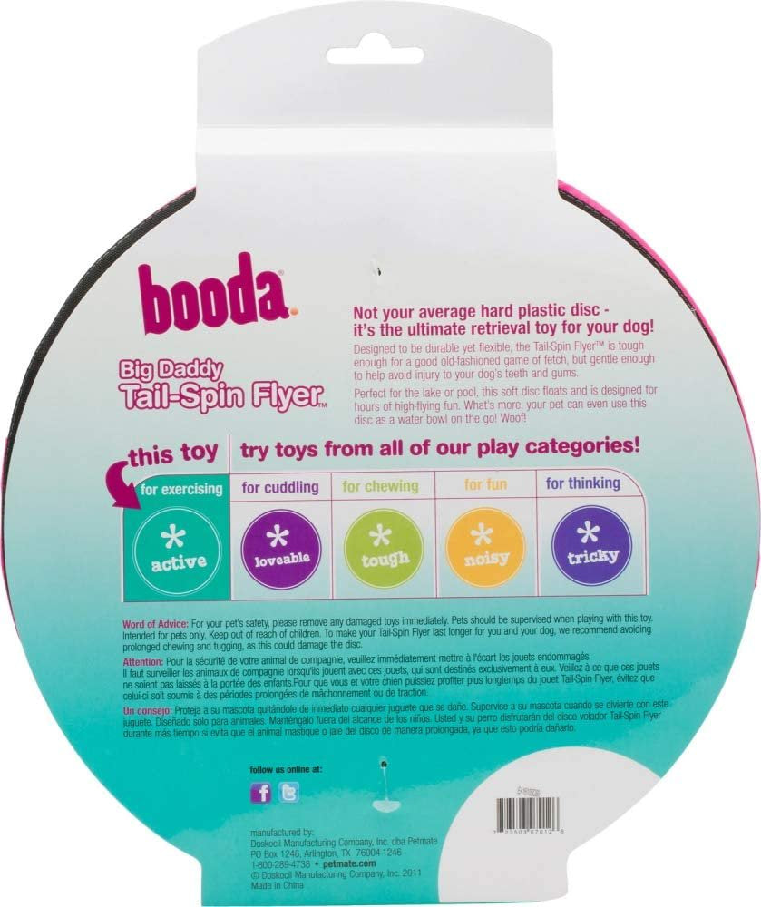 Booda Tail Spin Flyer Big Daddy Frisbee Dog Toy, Large Animals & Pet Supplies > Pet Supplies > Dog Supplies > Dog Toys Doskocil Manufacturing Co Inc   