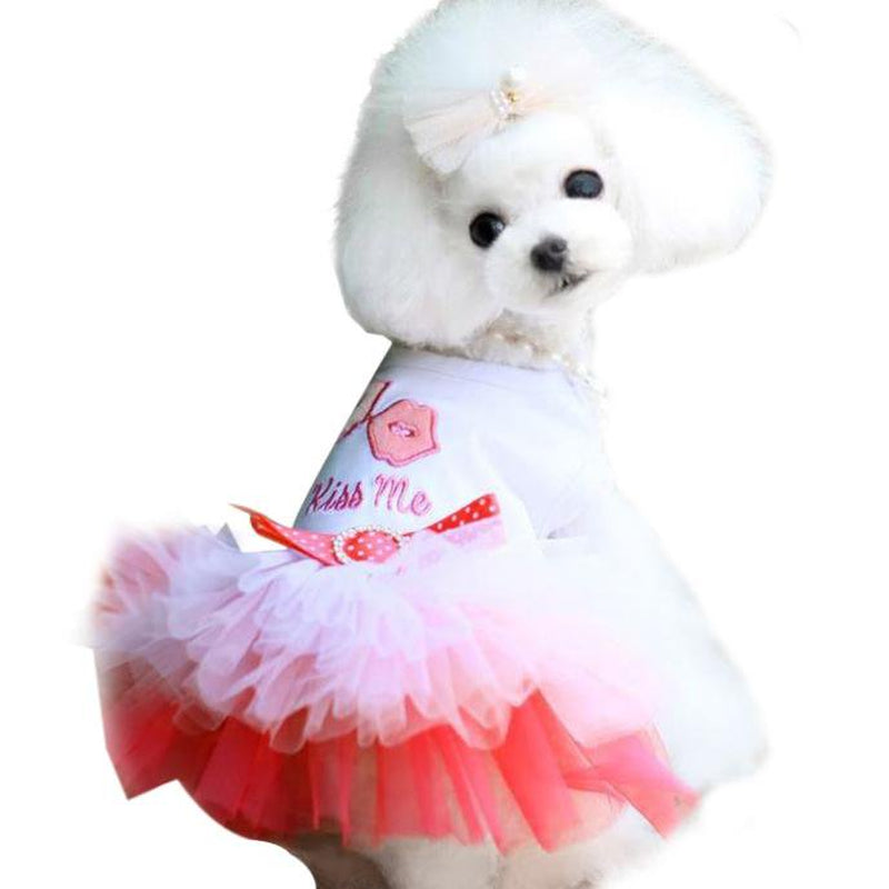 Dog Dresses Girl Puppy Dress Summer Pet Clothes Outfit Apparel