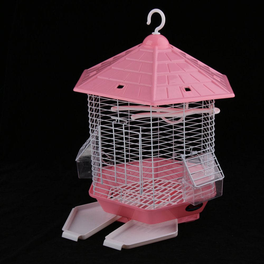 Pet Bird Cage with Stand Stick for Small Animals Hamster Parrot Parakeet Red Animals & Pet Supplies > Pet Supplies > Bird Supplies > Bird Cages & Stands perfk   