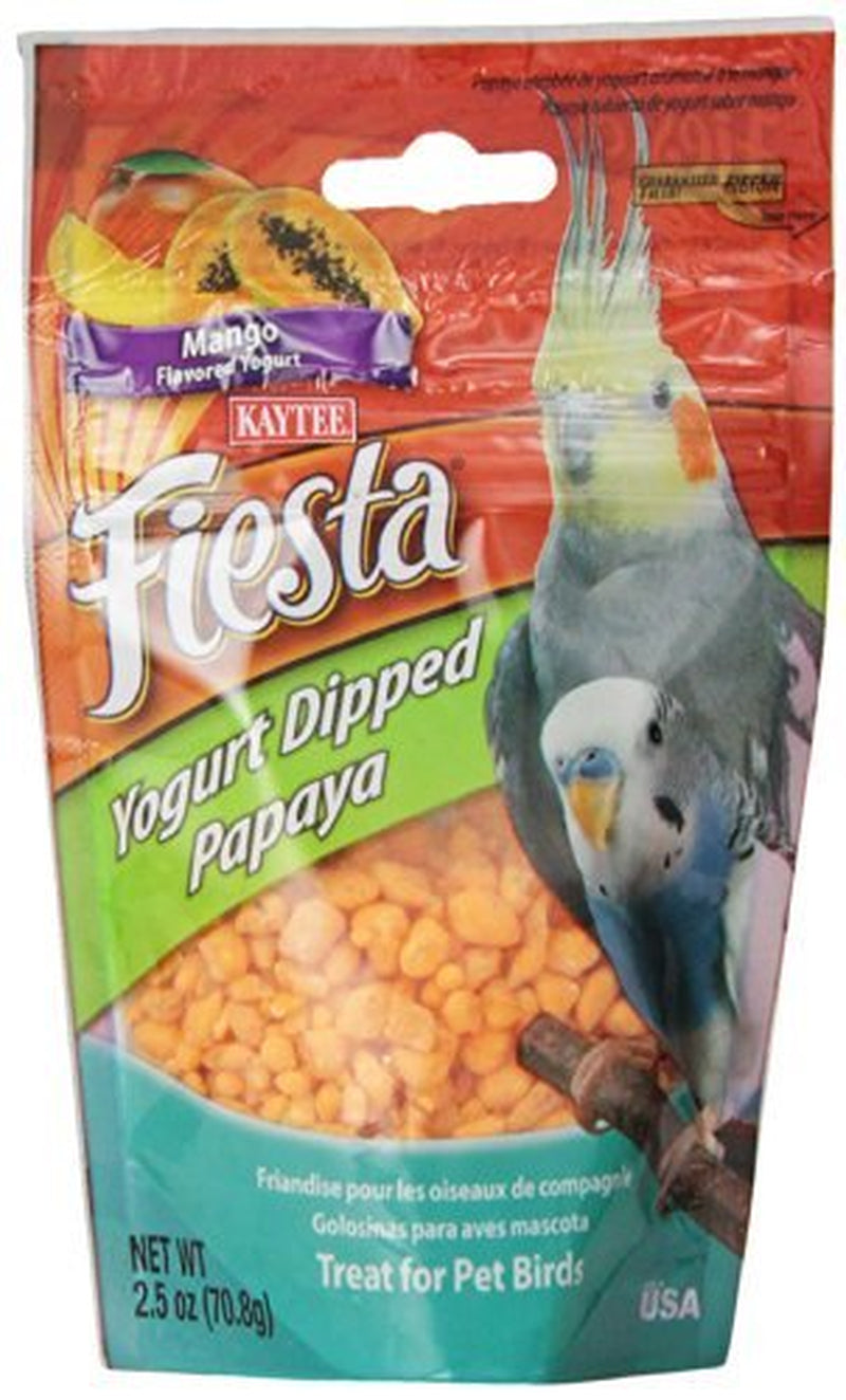 Kaytee Fiesta Mango Flavored Yogurt Dipped Papaya Bird Treats, 2.5-Oz Bag Animals & Pet Supplies > Pet Supplies > Bird Supplies > Bird Treats Kaytee   