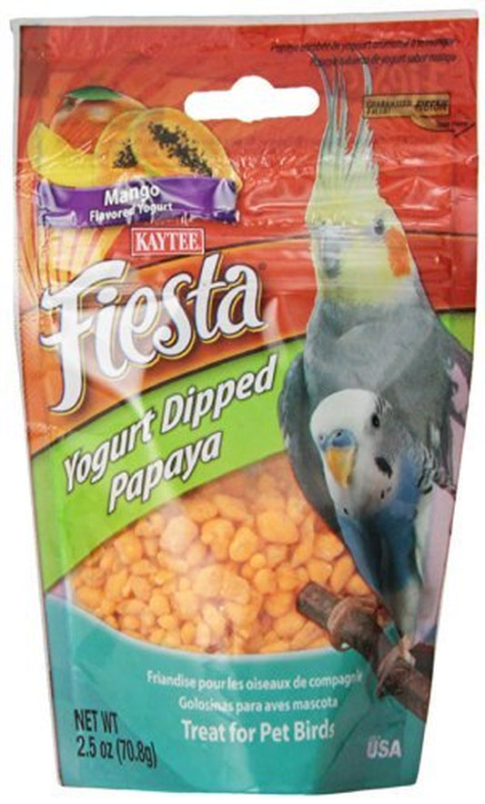 Kaytee Fiesta Mango Flavored Yogurt Dipped Papaya Bird Treats, 2.5-Oz Bag Animals & Pet Supplies > Pet Supplies > Bird Supplies > Bird Treats Kaytee   